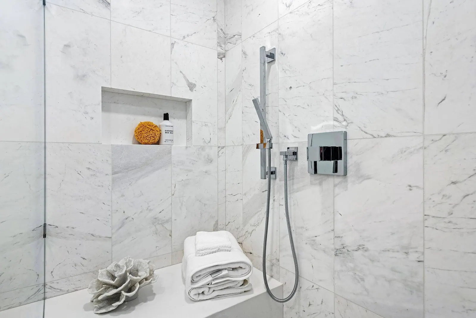 Spa Retreat, Primary bathroom by Kathryn Interiors