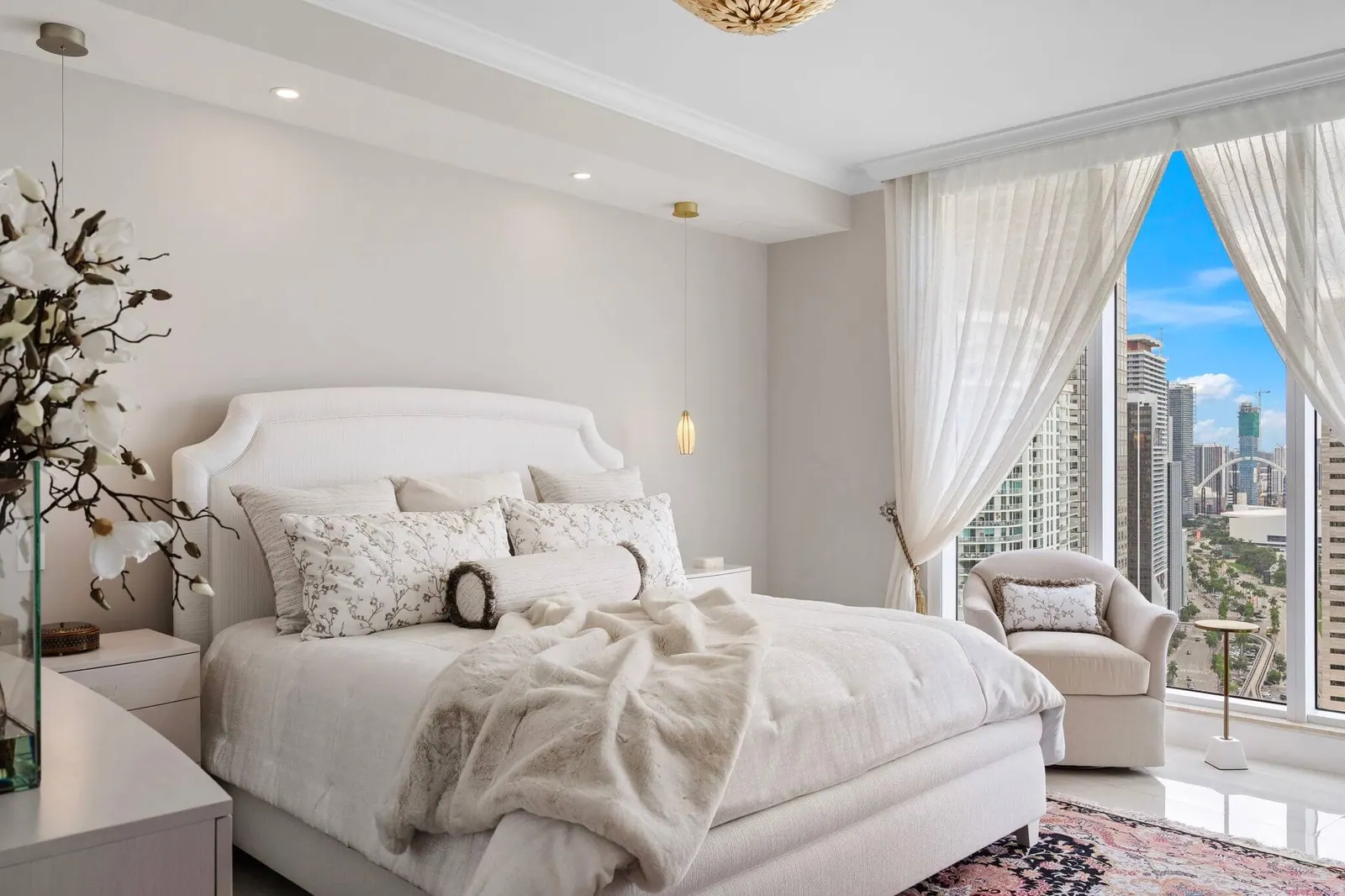 Luxury Waterfront Condo, Primary bedroom by Kathryn Interiors