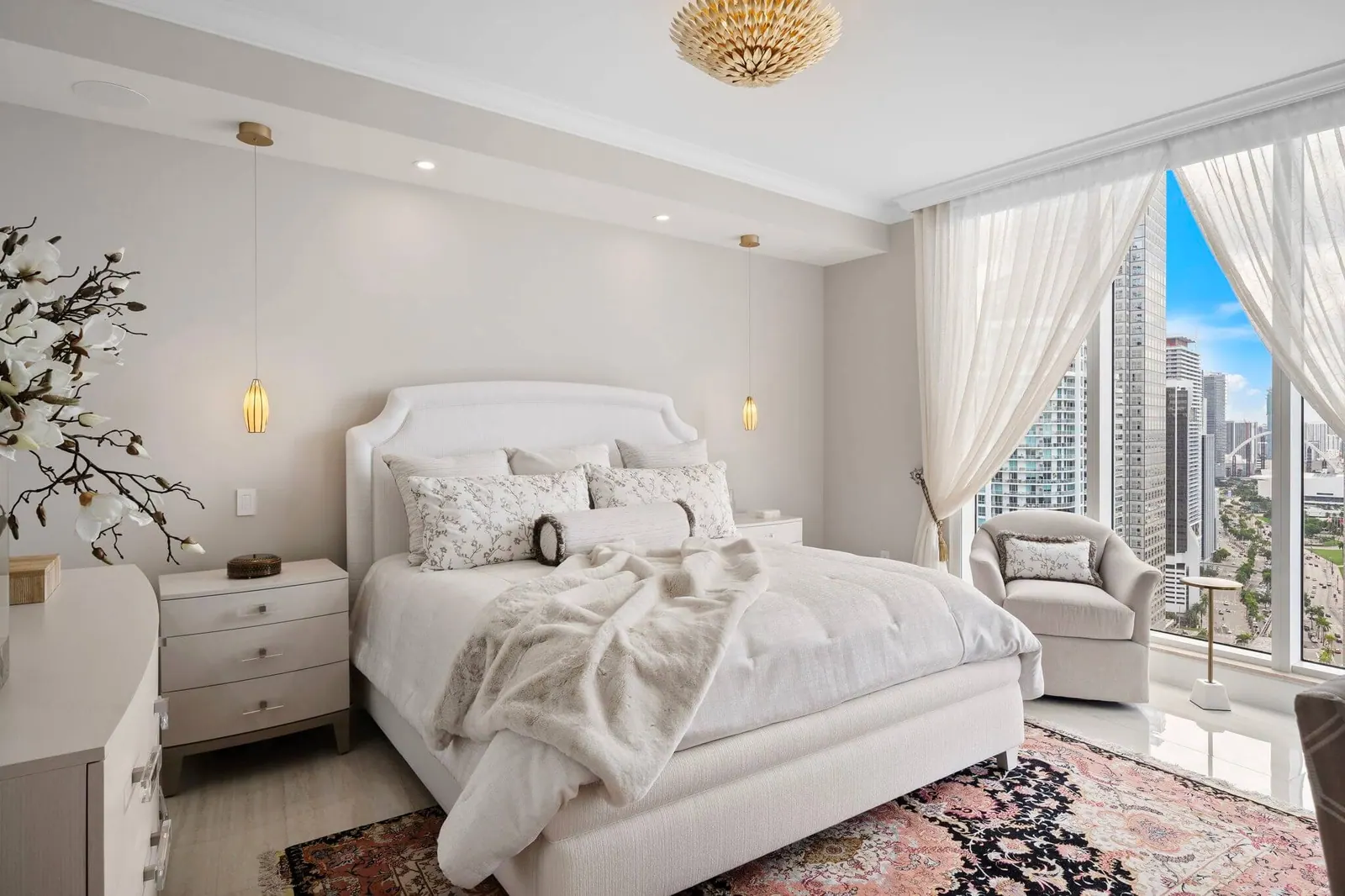 Luxury Waterfront Condo, Primary bedroom by Kathryn Interiors