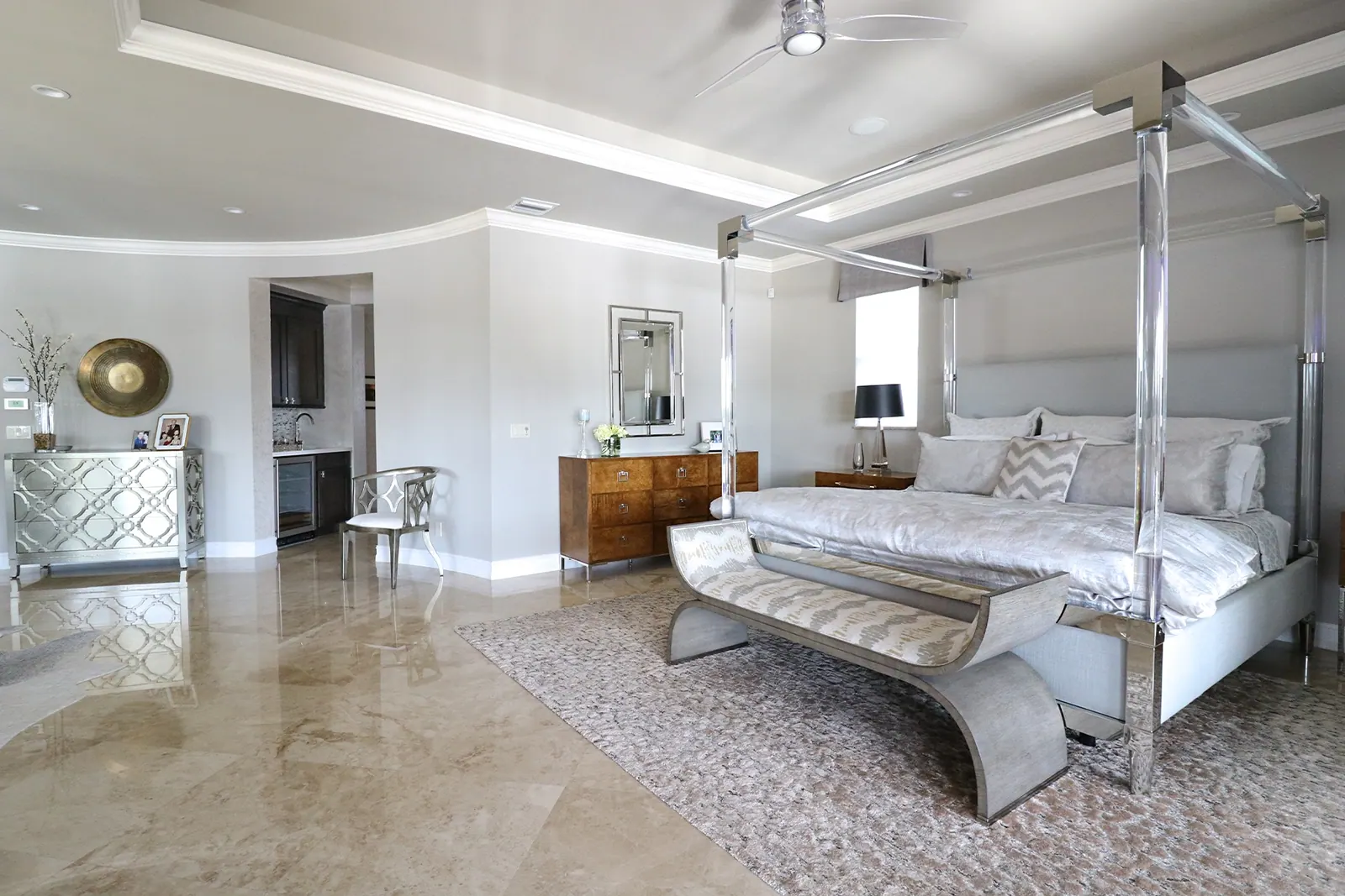 A Real Dream On The Intracoastal, Bedroom by Kathryn Interiors