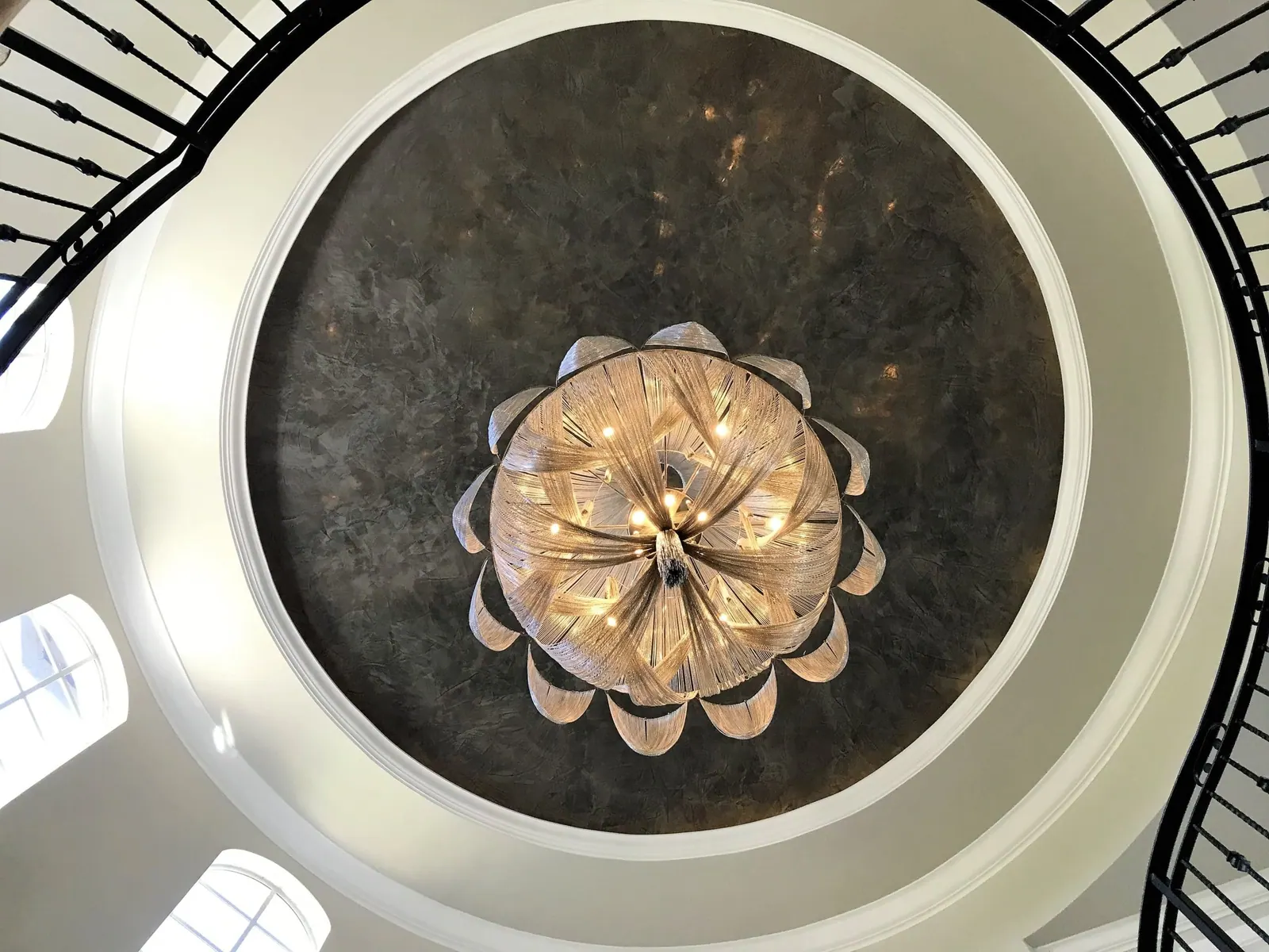 A Real Dream On The Intracoastal, Entry chandelier by Kathryn Interiors