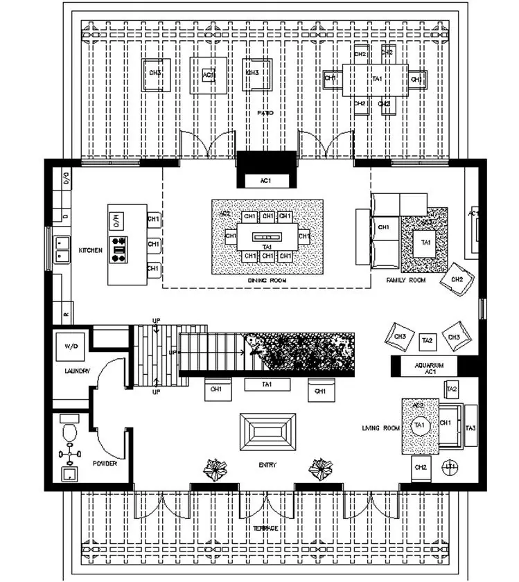 Space Planning & 3D Renderings by Kathryn Interiors