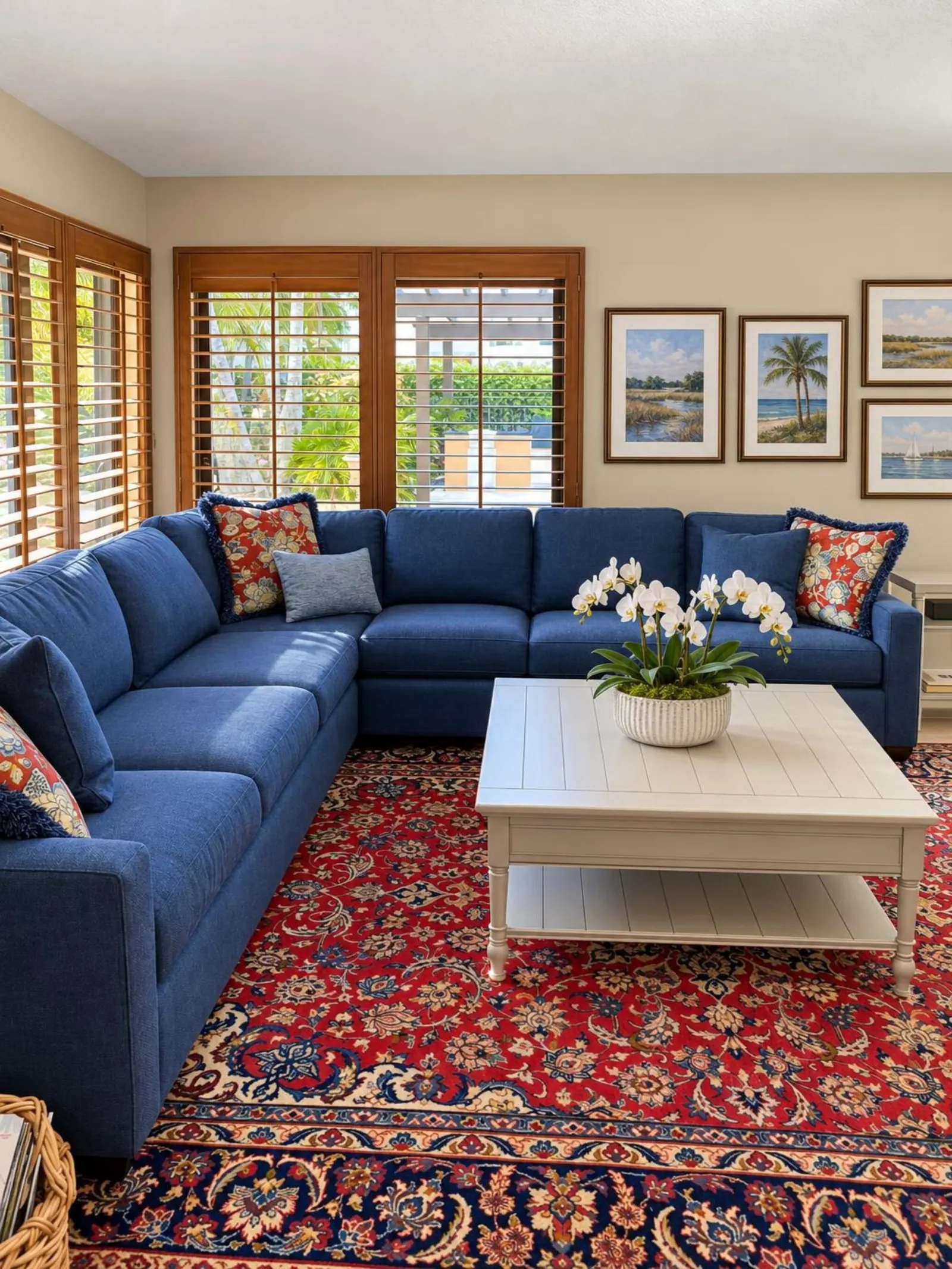 Weston Home, Family room by Kathryn Interiors