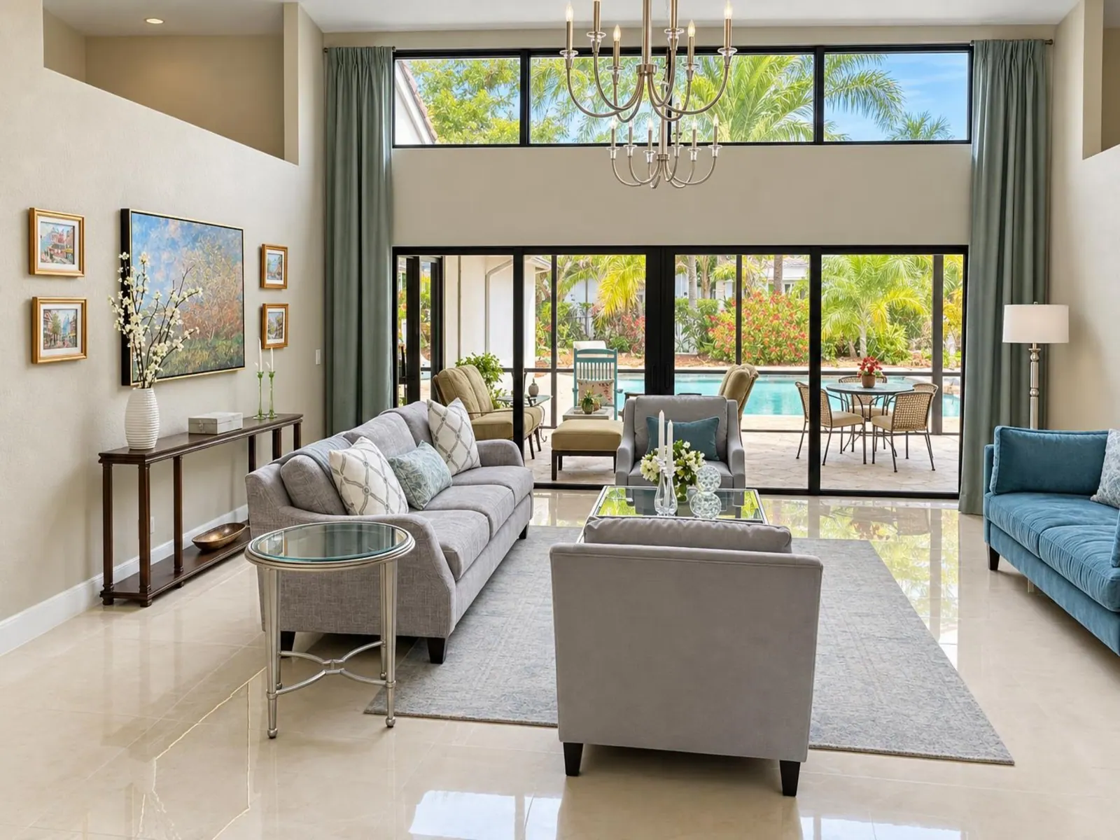Living room by Kathryn Interiors