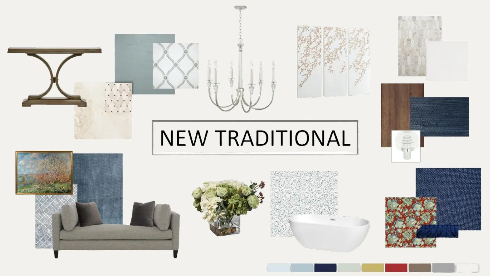 Mood board: New Traditional for Weston Home by Kathryn Interiors