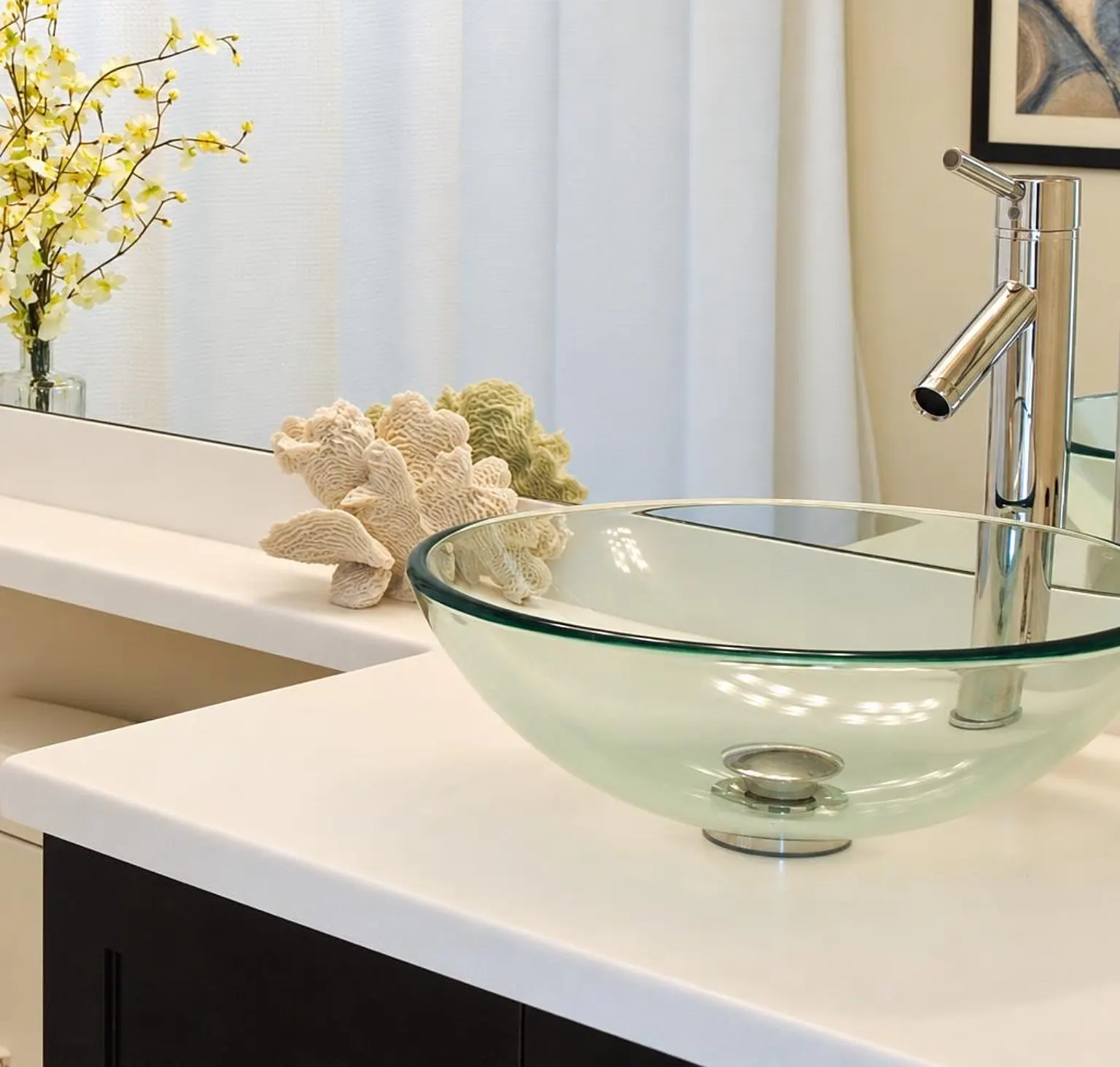 Bathroom, Yacht Club Condo by Kathryn Interiors