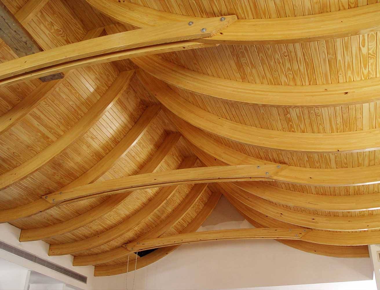 Poplar wood ceiling