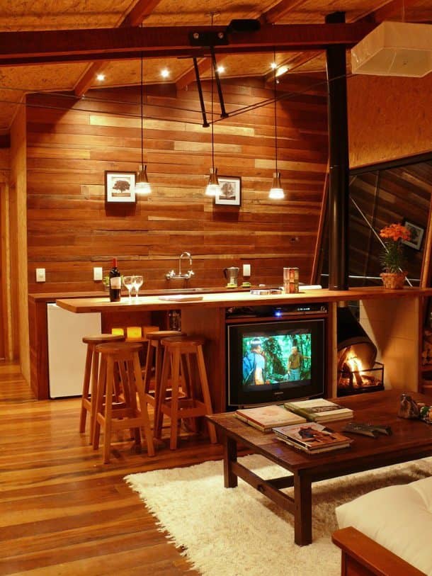Lyptus wood cabin