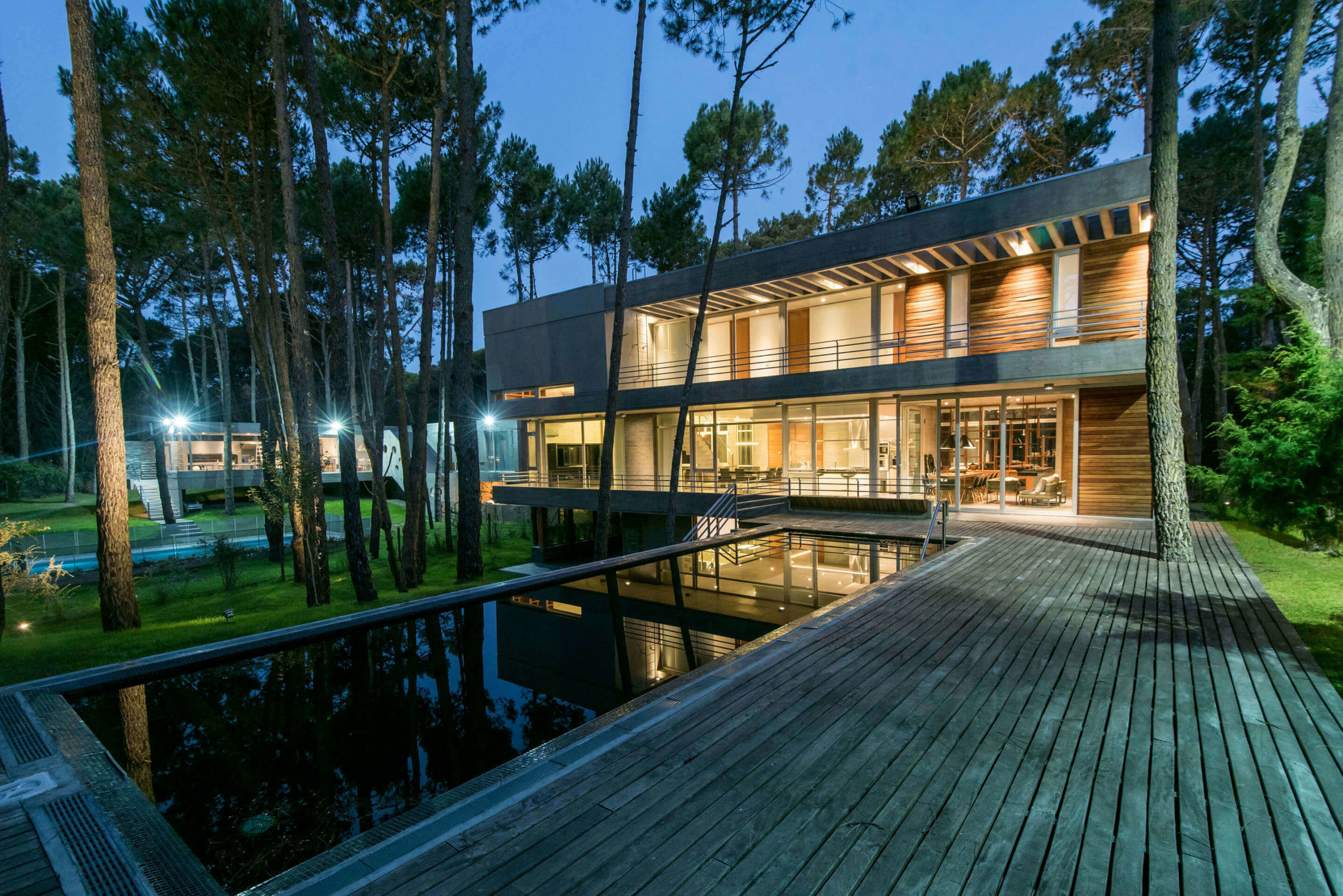 Beach house in the woods