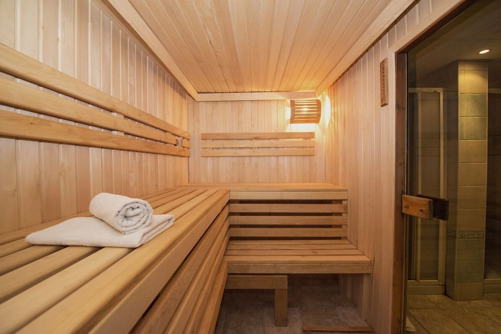 Cedar wood sauna