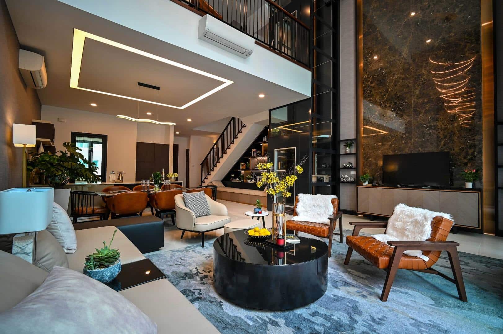 Classy, elegant and modern living room